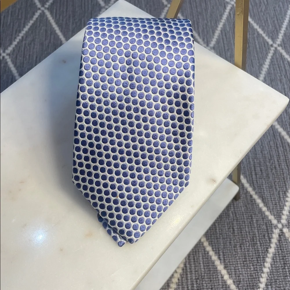 Goergio Armani Blue grey Patterned Tie